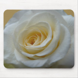 White Flowers Mousepad White Rose Decor Gifts Muismat