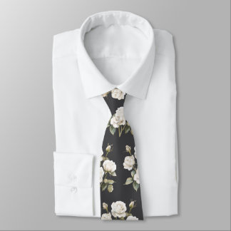 White Flowers on a Sharp Dressed Man Stropdas