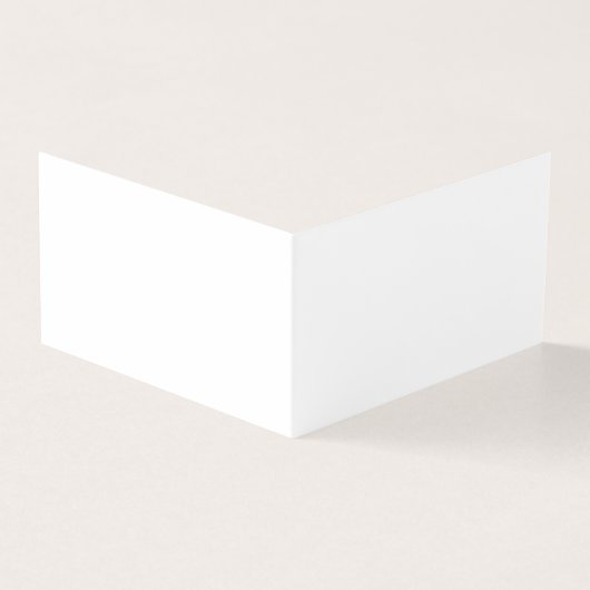 White Folded Visitekaartjes (Buitenkant)