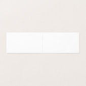 White Folded Visitekaartjes (Buitenkant ongevouwen)