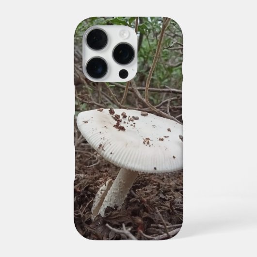 White Forest Mushroom Aesthetic Phone Case iPhone Hoesje (Achterkant)