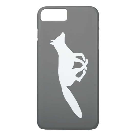 White Fox Silhouette Case-Mate iPhone Case (Achterkant)