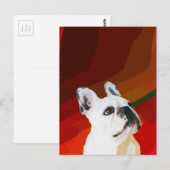 White French Bulldog Briefkaart (Voorkant / Achterkant)