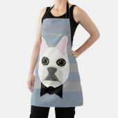 White French Bulldog, Stripes Schort (Insitu)