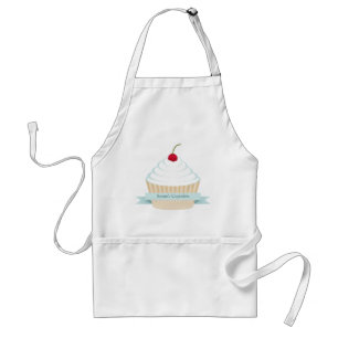 White Frosted Cupcake Apron Standaard Schort