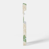 White Garden Mum Flower Pattern iPhone Hoesje (Linkerkant)