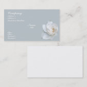 White Gardenia blossom Visitekaartje (Voorkant / Achterkant)
