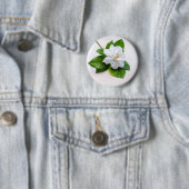 White Gardenia Flowers Ronde Button 5,7 Cm (In situ)