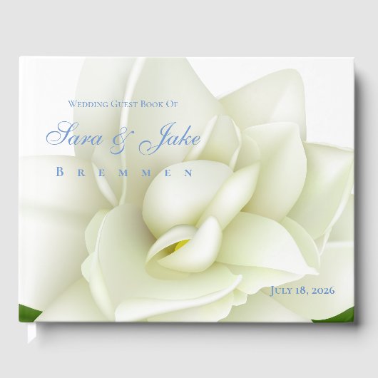 White Gardenia Wedding Gastenboek (Voorkant)