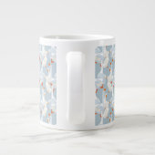 White Geese Pattern Extra Grote Beker (Achterkant)