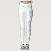 White Georgia State Flower Cherokee Roos Leggings (Voorkant)