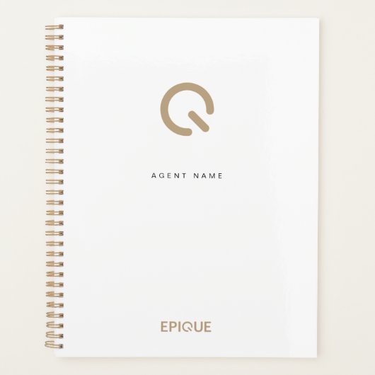 White Gepersonaliseerd epique Day Planner (Voorkant)