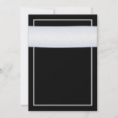 White Gerbera Black Arrière - plan Faire-part de m (Dos)