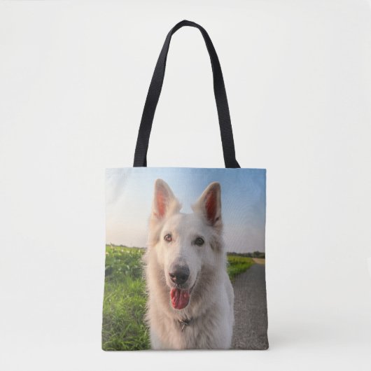 White German Shephard Dog Draagtas (Voorkant)