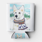 White German Shepherd Blikjeskoeler (Voorkant)