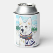 White German Shepherd Blikjeskoeler (Blikje Achterkant)