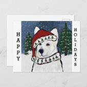 White German Shepherd Briefkaart (Voorkant / Achterkant)