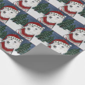 White German Shepherd Cadeaupapier (Hoek)