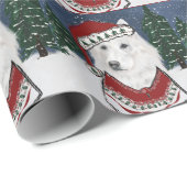 White German Shepherd Cadeaupapier (Rol Hoek)