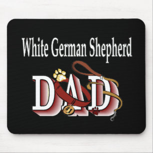 White German Shepherd Dad Gifts Muismat