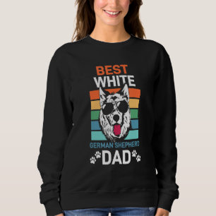 White German Shepherd Dad Gsd Dog Trui