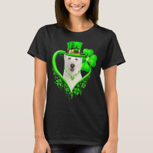WHITE German Shepherd Dog St Patricks Day Lover Ir T-shirt
