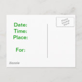 White German Shepherd Dog Uitnodiging Briefkaart (Achterkant)