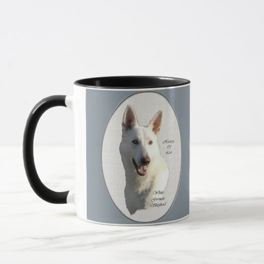 White German Shepherd Gifts Mok (Links)