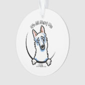 White German Shepherd IAAM Ornament (voorkant)