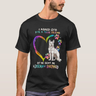 White German Shepherd is mijn beste vriend Tie Dye T-shirt
