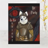 White German Shepherd Kaart (Gele Bloem)