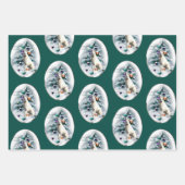 White German Shepherd Kerstmis Inpakpapier Vel (Voorkant)