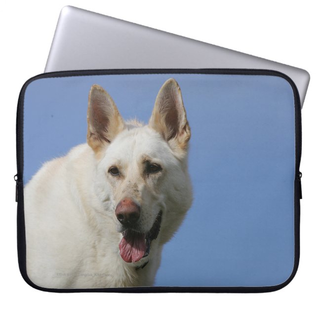 White German Shepherd Laptop Sleeve (Voorkant)