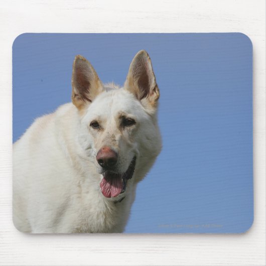 White German Shepherd Muismat (Voorkant)