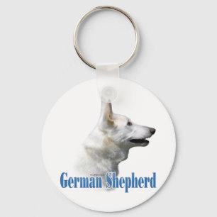 White German Shepherd Name Sleutelhanger