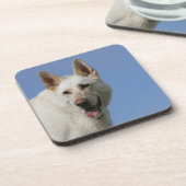 White German Shepherd Onderzetter (Linkerzijde)