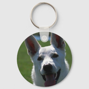 White German Shepherd Sleutelhanger