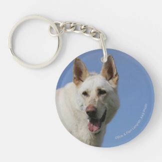 White German Shepherd Sleutelhanger