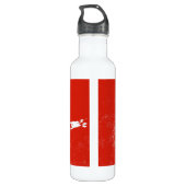 "White Ghost Coachman" Dry Fly Water Fles (Achterkant)