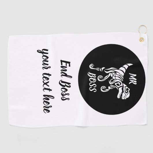 White Ghost Raptor Golfhanddoek (Horizontaal)