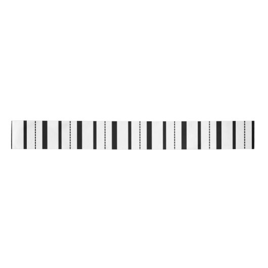 White Gingham Stripe Pattern Lint (Voorkant)