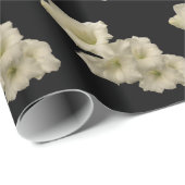 White Gladiola Cadeaupapier (Rol Hoek)