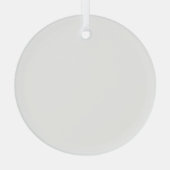 White Glass Circle Ornament (Achterkant)