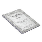 White Glitter Lace | Gastboek Notitieboek (Rechterzijde)