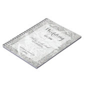 White Glitter Lace | Gastboek Notitieboek (Linkerzijde)
