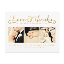 White Gold Bedankt voor je script Typografie Foto