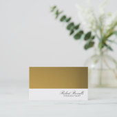 White Gold Blik Modern Consultant Visitekaartje (Staand voorkant)