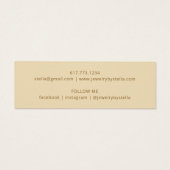 White Gold Flower Stud Earring Display Kaart (Achterkant)