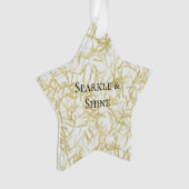 White Gold Glam Glitzy Sparkle Christmas (devant)