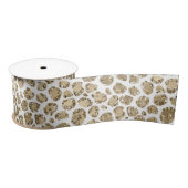 White Gold Glitz Sparkle Leopard Print     Lint (Spoel)